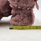 Faux Fur Slippers Pull-On Bootie Women's Dirty Pink Size Medium 7-8 with Ribbon