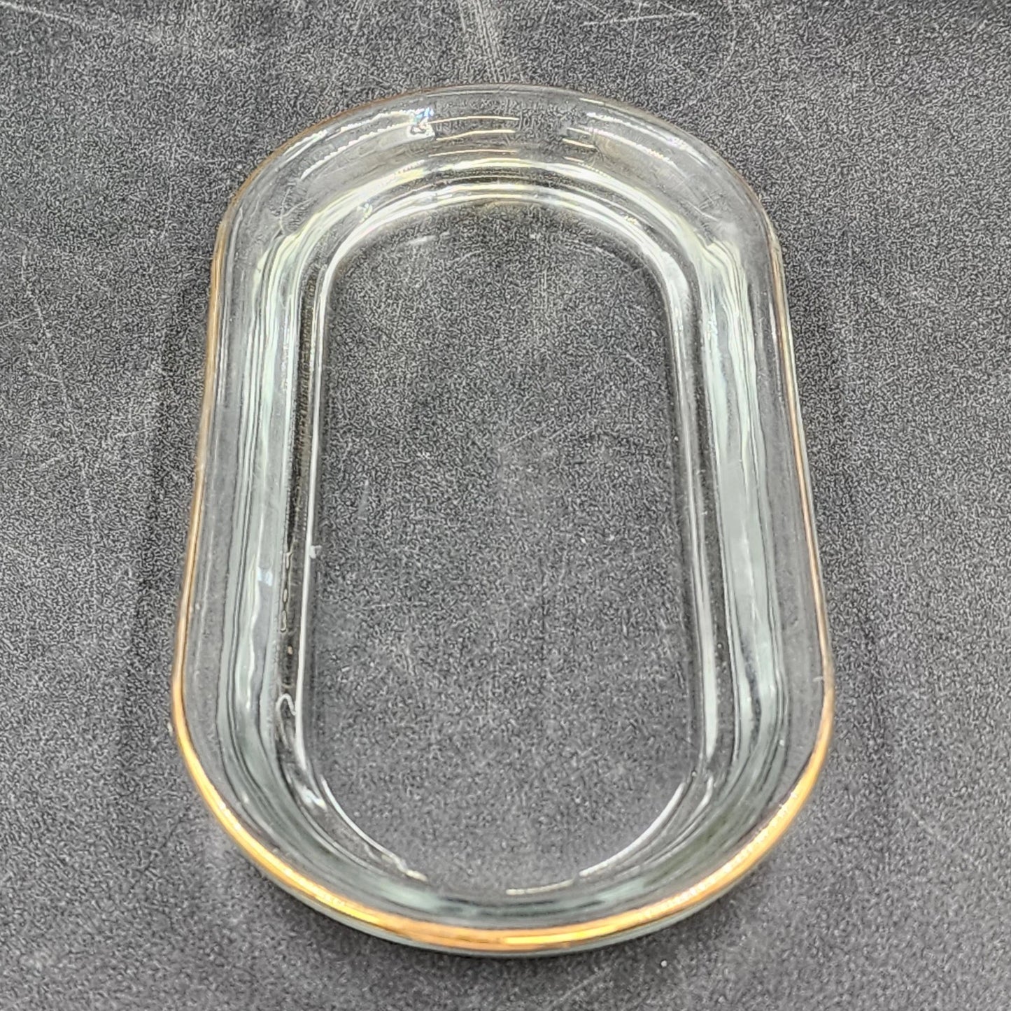 Autumn Leaf Glass Covered Butter Dish 1/4 Lb Hall's Superior Jewel Tea MCM Vtg