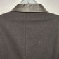 Braebrook Black Wool Women's Coat Leather Collar Cuffs Size 12 Vintage Ukraine