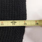 Laura Ashley Women's Black Open Front Knit Cardigan Sweater Medium Acrylic Nylon