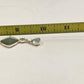 Avon Silver Tone Chain Opaque Green Gemstone Pendant 10" Necklace Lobster Clasp