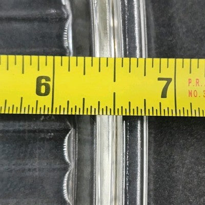 Pyrex 502-C Ribbed Lid Cover Clear Rectangle Glass Refrigerator Dish 6.8"x4.25"