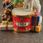 The Danbury Mint Christmas Ornament Drummer & Bichon Frise Dog 2008 Vintage
