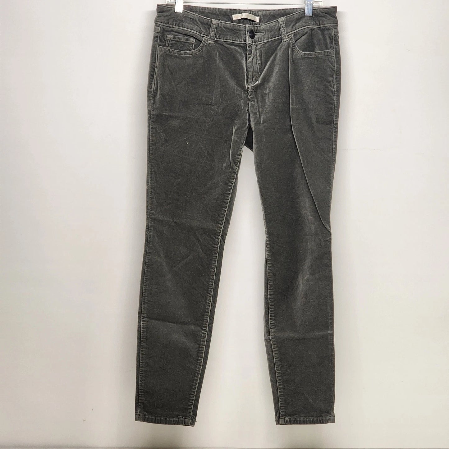 Lauren Conrad Grey Pants Suede-Like Women's XS Soft Stretch Cotton Spandex 28"