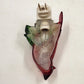 Red Cardinal Night Light Poinsettia Design Holiday Time C7 Bulb Outlet Mounted