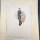 Stone Lithograph of Dicken's Uriah Heep signed Kyd from David Copperfield 8"x10"