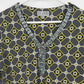 JM Collection Petite Geometric Print Beaded V-Neck 3/4 Sleeve Top P/P Polyester