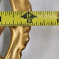Limoges France 10.5" Round Platter Hand Decorated Floral Gold Trim Handle