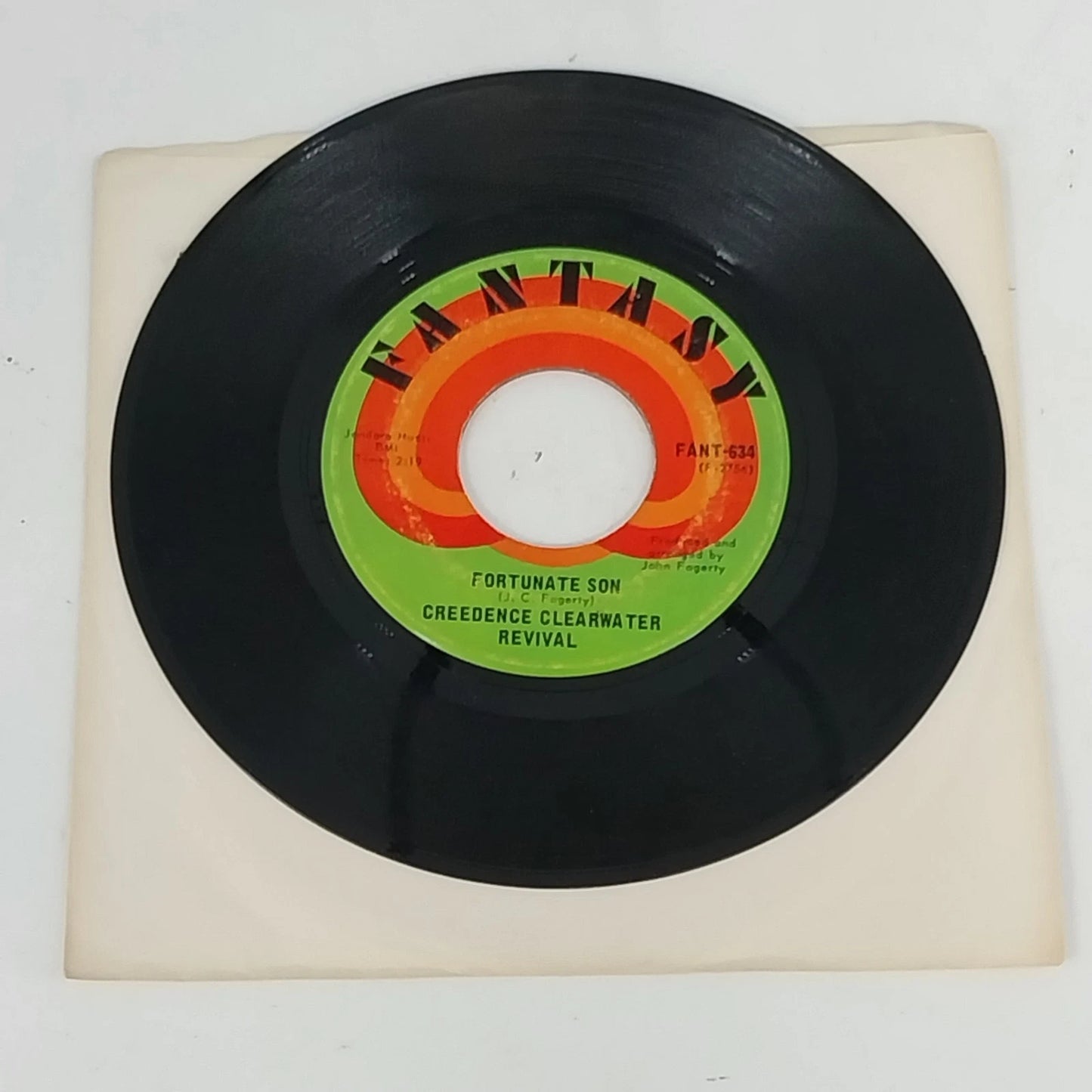 CCR Fortunate Son 45 RPM Vinyl Down On The Corner 1969