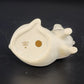 Lenox China Jewels Pig Figurine Porcelain Enamel Flowers & 24K Gold Leaves 4"