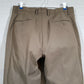 Dockers Classic Fit D3 Flat Front Pants Pebble Brown No Cuff Men's Size 32x32
