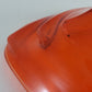 Mid Century Viking Glass Tundra Triangle Dish Fire Orange MCM Centerpiece 9-1/2"