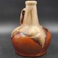 McCoy Pottery Onyx Jug Figurine Brown Cream Glaze No Lid No Music Box Vintage 9"