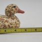 Small Duck Decoy Floral Decoupage Display Felt Base Decorative Porcelain 5” x 3"