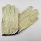 Grain Cowhide Split Leather Driver Gloves XL Straight Thumb 1 Pair Elastic Wrist
