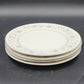 4 English Garden Dinner Plates Platinum Rim 1221 Fine China of Japan
