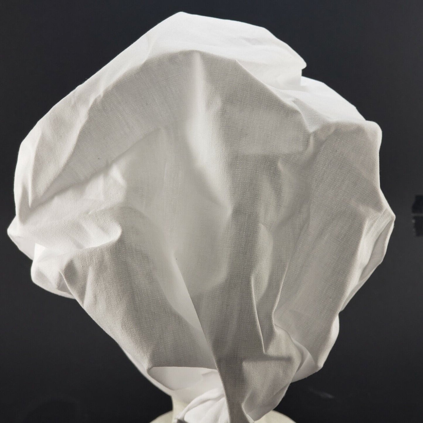 Fame Fabrics C20 White Chef Hat 10 Inch Hook Loop Closure 81118