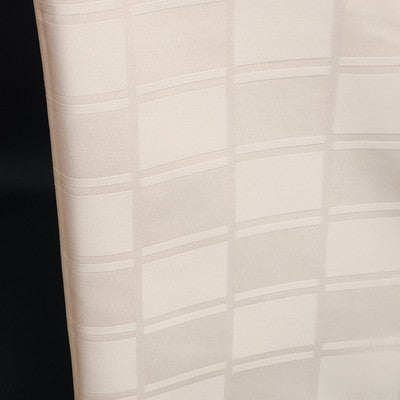 Rose Pink Rectangle Tablecloth with Square Striped Windowpane Design 60" x 82"