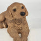 Sandicast Golden Retriever Sculpture Sandra Brue Hand Painted Figure 10.5" 1983