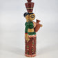 Channapatna Handmade Wooden Doll Woman Carrying Water Pots Karnataka India 8.5"