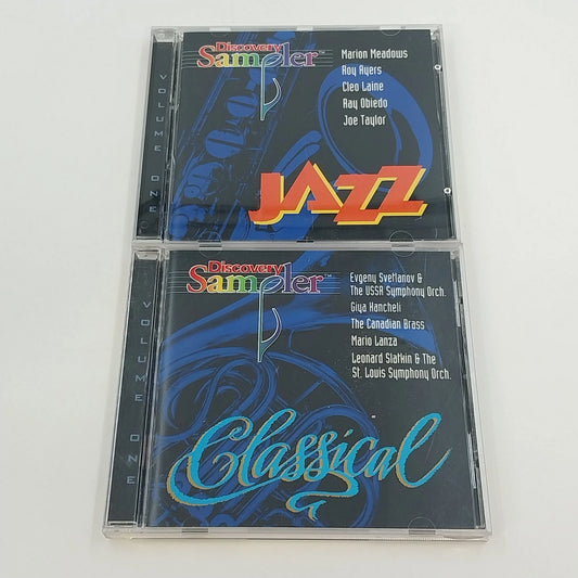 Discovery Sampler Jazz Classical Volume One 2 CD Lot Roy Ayers Mario Lanza 1995
