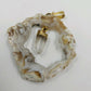 3 Pendants Charm Agate Goede Amethyst Precious Stone Gold Tone Teardrop No Chain