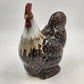 Kavana Decor Ceramic Rooster Figurine Hand Painted Brown 14" Farmhouse Decor