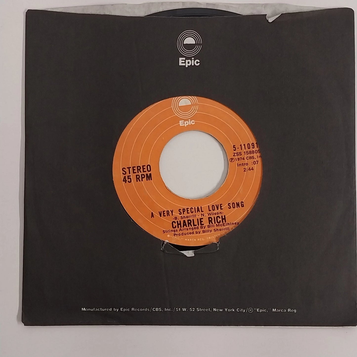 Charlie Rich 45 RPM Vinyl Lot 4 Country Singles Epic RCA 1973-74 Behind Closed
