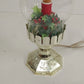 Vintage ACLA Bubbling Electric Christmas Hurricane Lamp Holly Decor