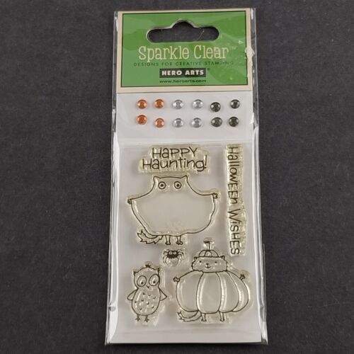 6 Pks Halloween Clear Cling Stamps Unmounted And Unopened NOS Packaging