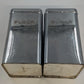 Beautyware Flour Sugar Canister Set Chrome Metal 2-Piece 9" Vintage
