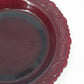 Avon Cape Cod Ruby Red Glass Bowl Pie Plate Roman Rosette Pattern Collectible