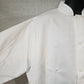 White Traditional Server Coat XL Fame Fabrics 4 Buttons Military Collar C102