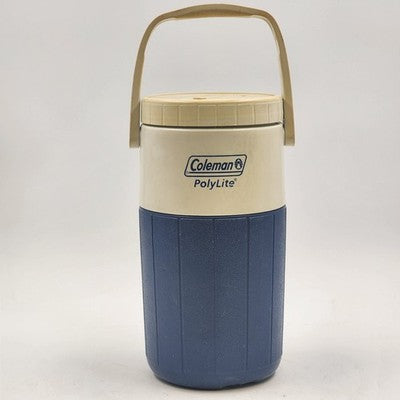 Coleman Polylite Blue 5590 Half Gallon Water Jug Cooler Thermos 10.5"x5"
