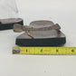 Montego Bay Club Flat Sandals Womens Size 8 Gold Glitter Straps Beach Flip Flops