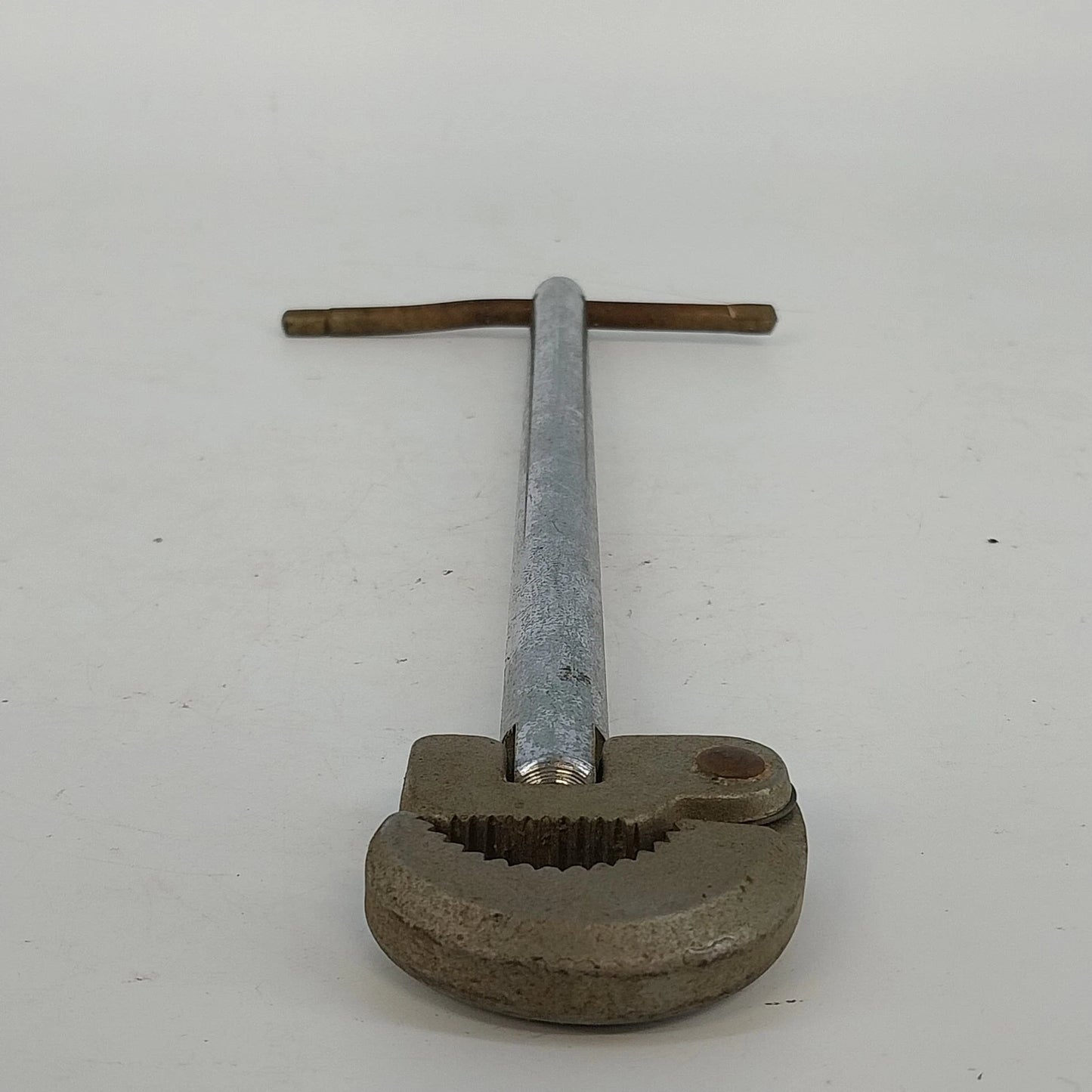 Steel Basin Wrench Spring Loaded Adjustable Plumbing Tool Long Reach Under Sink