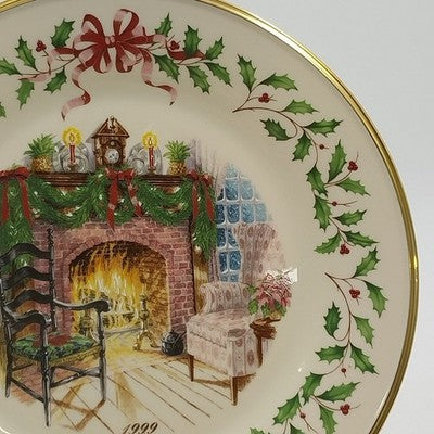 Lenox 1999 Annual Collector Christmas Plate 9th Series Numbered Winter's Warmth