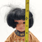 Native American Boy Porcelain Doll Standing with Stand Indigenous Collectible