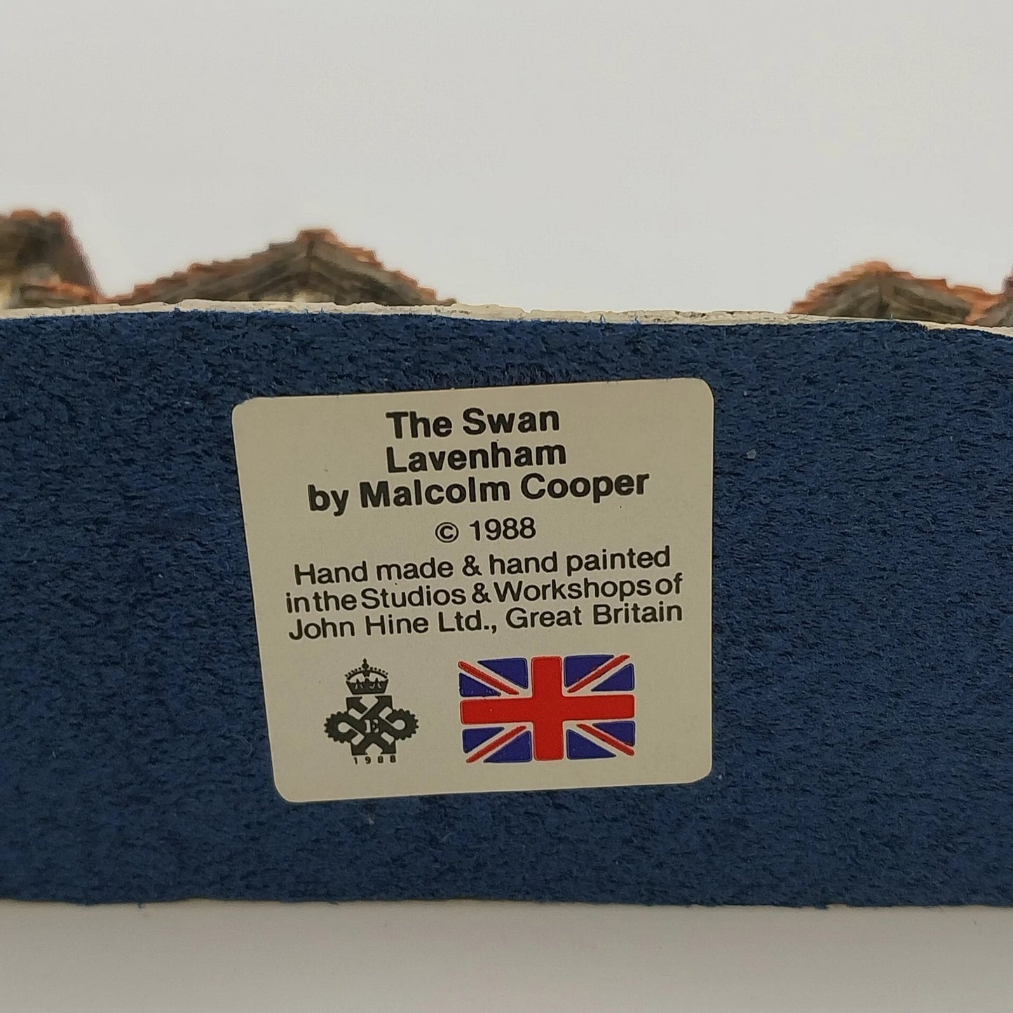 Malcolm Cooper The Swan Lavenham 1988 Great British Pubs COA #0075 Hand Painted