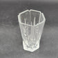 Gorham Avon Lead Crystal Vase 6.5” Clear Cut Crystal Hexagon Design Vtg 1987 USA