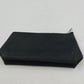 Lancome Black w Red Trim Croc Detail Cosmetic Bag Purse 9" x 4.5" Zipper Closure