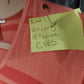 Fundamental Things T-Shirt Coral Pink Striped V Neck Top Women Medium Acrylic