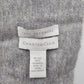 Charter Club 100% Cashmere Scarf Light Grey Heather Fringed Winter Luxury 10x62"