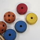 Makit Tinker Toy Vintage Wooden Construction Set Parts Move & Wheels Turn Vtg