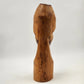 African Hand Carved Wood Head Bust Art Sculpture Figurine 16.5" Vintage Statue