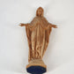 Blessed Virgin Mary Statue 1960s Molded Plastic 6" Religious Devotional Figurine