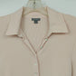 Ann Taylor Ribbed Knit Polo Sweater Collared Button Top Women's Medium Hong Kong
