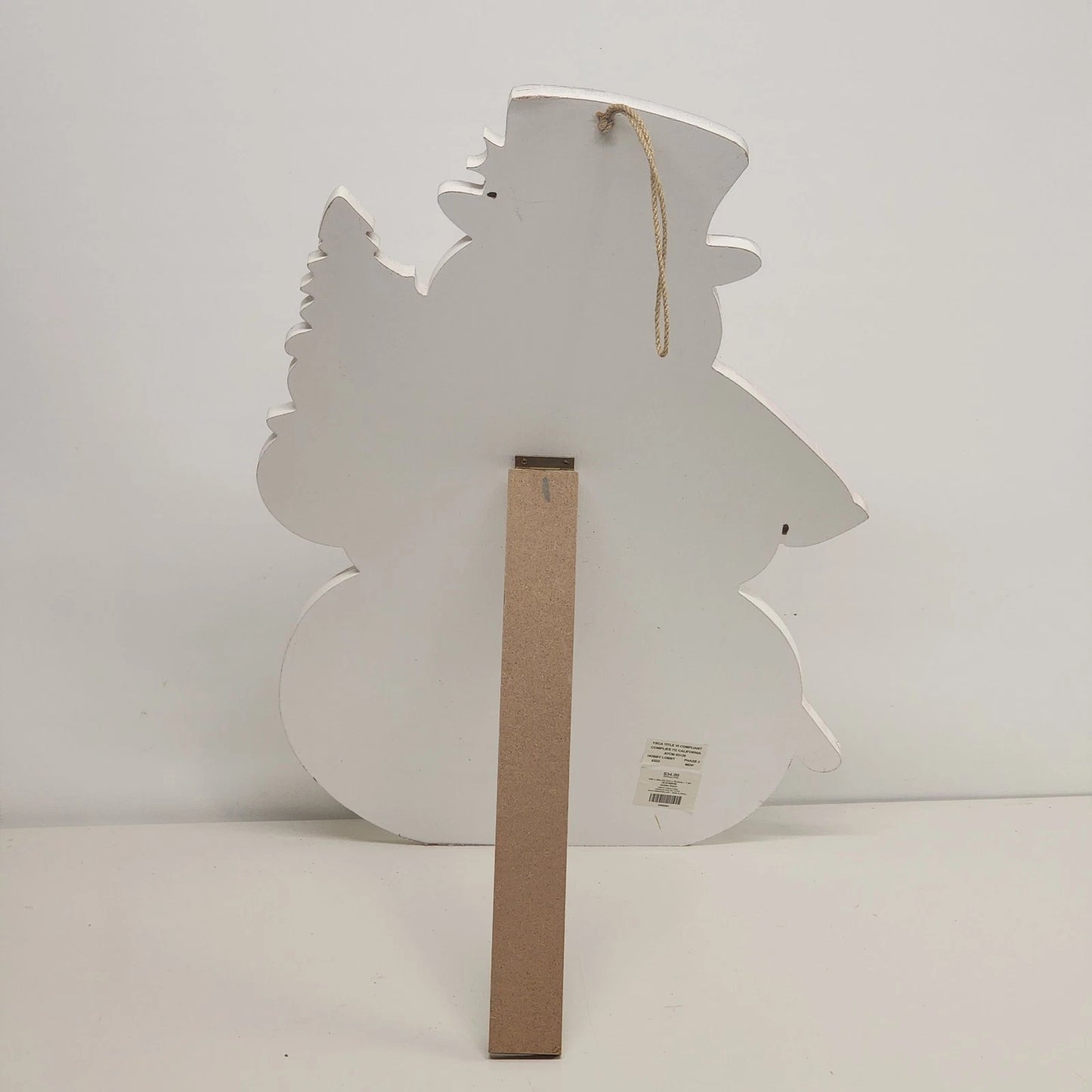 Hobby Lobby 30 Inch Wooden Snowman Christmas Decor Easel Back