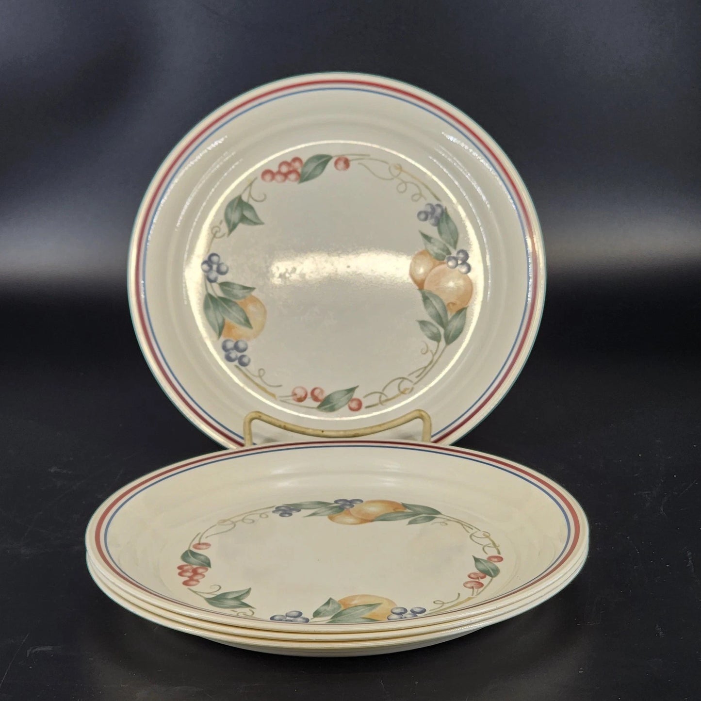 Corelle Abundance 8.5 Inch Luncheon Plates Set of 4 Vintage