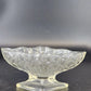 Indiana Compote Pedestal Candy Dish Clear Glass Pineapple & Floral Diamond 6.5"